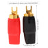 2 Pairs Speaker Wire Connector, Spade Terminal Copper Spade Wire Connectors for Automotive Electrical Wire