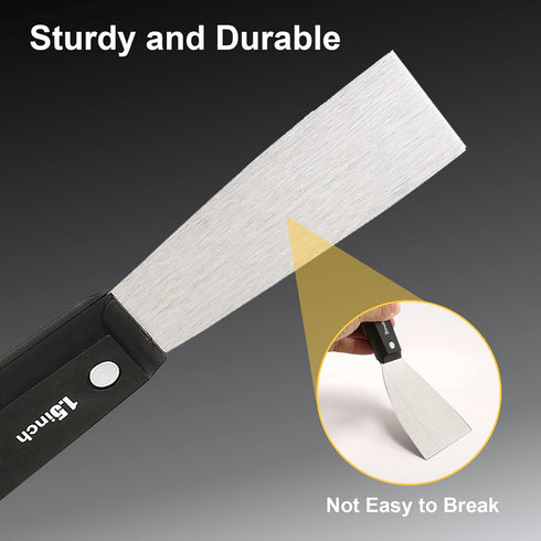 7 PCS Drywall Tools Set - Stainless Steel Putty Knife Scraper, Spackle Knife for Spreading Drywall Spackle Mud