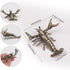ZORZA 1Pcs Weightlifting Lobster Desk Pen Stand Creative Lobster Pen Holder Vintage Crayfish Figurines Fun Shrimp Desk