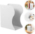 DOITOOL Retractable White Large Bookend for Desk Bookshelf Organizer, Heavy Duty Desktop Book Holder with Adjustable