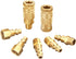 Air Hose Fittings Quick Connect Brass Air Coupler and Plug Kit, Industrial Type D, 1/4-Inch NPT Fittings