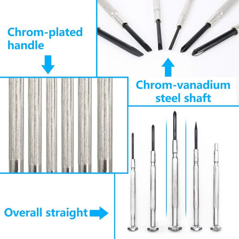 KALIM 11PCS Set, Set Mini Precision Screwdriver Small Screwdriver for Electronics, Toys, Computer, Watch Repair