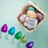 Easter String Lights LED Multi Color Glass C3 Lights, 50 Count, 120V UL Certified Connectable Outdoor String Light