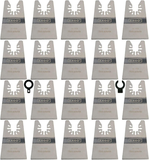 20 Pcs 2 Inch Rigid Oscillating Multitool Scraper Blade, Universal XG1020