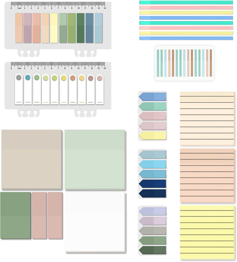 BAYTORY 1610 Sheets Transparent Sticky Notes, Clear Waterproof 3 x 3 inch Memo Pad for Annotating Books