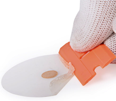 100 EHDIS Plastic Razor Blades PCS Double Edged Blade for Safety Glass Scraper and Plastic Razor Scraper Tool to Remove