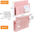 LUKETURE Desk Side Storage, Under Desk Storage, Steel Desk Hanging Organizer with Pen Holder, Laptop Holder, No Drill