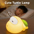 3 Big Head Turtle Night Light, Cute Anime Turtles Lamp with Timer, Levels Touch Dim Baby Night Light for Nursery