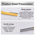 HOHXEN 1/4-Inch 3/8 Inch 3 Inch (Pack 1) Double Flute Straight Bits, Shank Straight Router Bits Width Woodworking