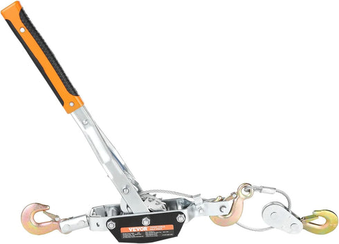 VEVOR Come Along Winch, 5 Ton Pulling Capacity, 11.5 ft Steel Cable, Heavy Duty Ratchet Power Puller