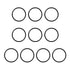 Othmro 10Pcs Nitrile Rubber O-Rings 0.05in Wire Dia 0.82in OD Metric Sealing Nitrile NBR Rubber Washers Round Buna-N O-Rings for Air Sealing Professional Plumbing Car Repair Air Connections Black