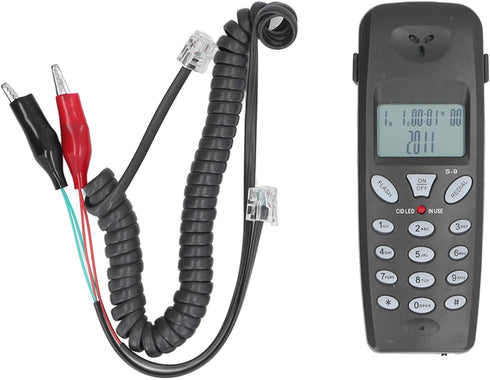 Landline Test Phone, Telecom Check Telephone Line Tester with Caller ID Display/Redial/Pause/DTMF Support