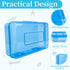 Pencil Box, Clear Pencil Case, Large Capacity Plastic Hard Pencils Case Crayon Box with Snap-Tight Lid Stackable