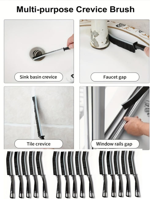 PAVNSO 13 Pcs Crevice Cleaning Brush, Hard Bristle Scrub Brushes Cleaning Brushes, Household Use Cleaning Supplies