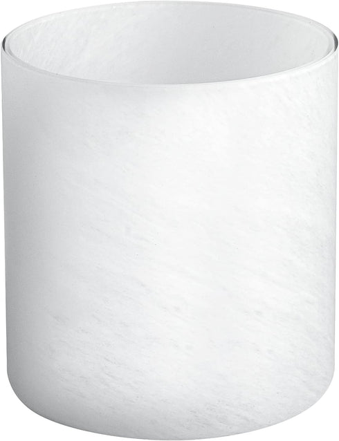 HGHYjrxfkl 1 Pack Alabaster White Glass Lamp Shade, Cylinder Glass Lamp Shade Replacement