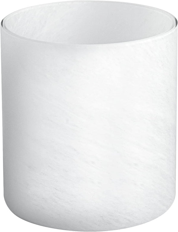 HGHYjrxfkl 1 Pack Alabaster White Glass Lamp Shade, Cylinder Glass Lamp Shade Replacement