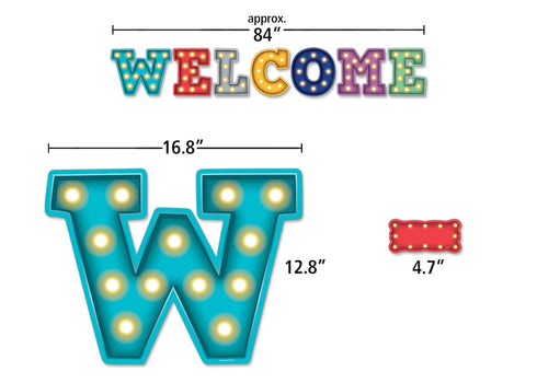 Teacher Created Resources Marquee Welcome Bulletin Board Display for Classroom or Office