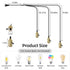 1-to-3 E26/E27 Vintage Plug-in Pendant Light Kit with Hanging Sockets, Industrial Hanging Light with Individual Rotary