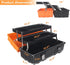 16.5-Inch 3-Layer Toolbox WEWLINE Tool Box Organizer Multiplication Plastic Storage with Portable Handle Perfect