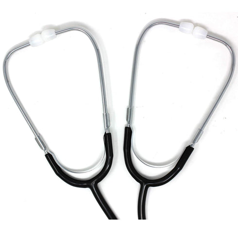 Ever Ready First Aid Dual Head Teaching Stethoscope - Black, Nursing Student & Medical Training Stethoscope