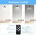 360 Dimmable 16.4ft IP65 Solar Pendant Lights Outdoor, Solar Shed Light with Adjustable Panel, Lighting with Remote