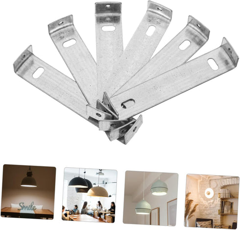 6pcs DOITOOL Heavy-duty Ceiling Plate Bracket Kit for Versatile Light Fixture Mounting Supports Chandeliers Wall