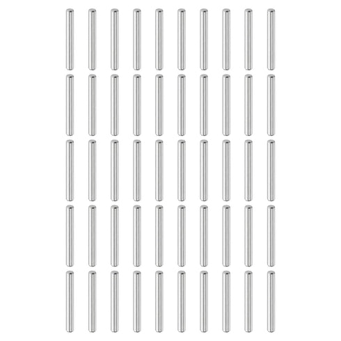 uxcell 50Pcs 5mm x 40mm Dowel Pins, 304 Stainless Steel Cylindrical Shelves Support