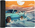 Large Desk Mats, Gaming Mousepads for Desktop Office Supplies, R33 Great Wave Japanese JDM Car, 35.4 x 15.7 inch