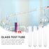 10pcs Test Tube Professional Bottle, Glass Container for Scientific Experiments