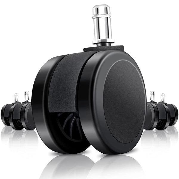 Replacement Office Chair Wheels, 5 Set Rolling Casters Safe for All Floors