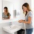 Commercial 200 Paper Towel Dispenser Wall Mount & Home Use ABS Matte Silver Gray with Window Holds C/Z/Multi-Fold