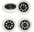 6 Inch, 4 Pack uxcell Shopping Cart Wheels Replacement Rubber Foaming Shopping Bag Trolley Wheel Repair for Folding