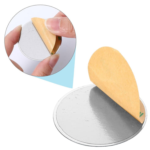 Zyghjort 20PCS Counter Round Metal Adhesive Strips for Magnetic Under Cabinet Lights, Under Cabinet Lights Magnetic