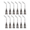 12 Pcs Blunt Tip Dispensing Needles, 16 Gauge 45 Degrees Bent Tips, 1" Luer Elbow Blunt Needle for Oil or Glue