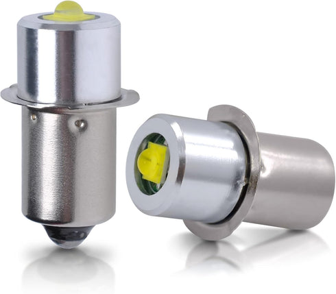 Light LED Conversion Kit for Maglite, 3W DC 4-12V LED Flashlight Bulbs, 2 Pack for 3-6 Cell C/D Flashlights