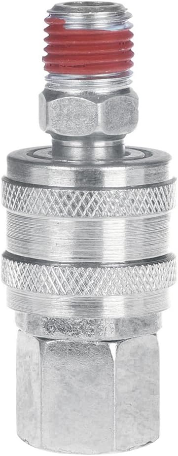 WYNNsky Air Coupler and Plug Kit, 1-pc 1/4'' FNPT ARO Style Coupler&1-pc 1/4'' MNPT ARO Style Air Plug with Sealant, Air Compressor Accessories Kit by WYNNsky