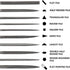 KALIM 10PCS Needle File Set, High Carbon Steel with Plastic Non-Slip Handle, 4mm Hand Tools for Wood, Plastic, Jewelry