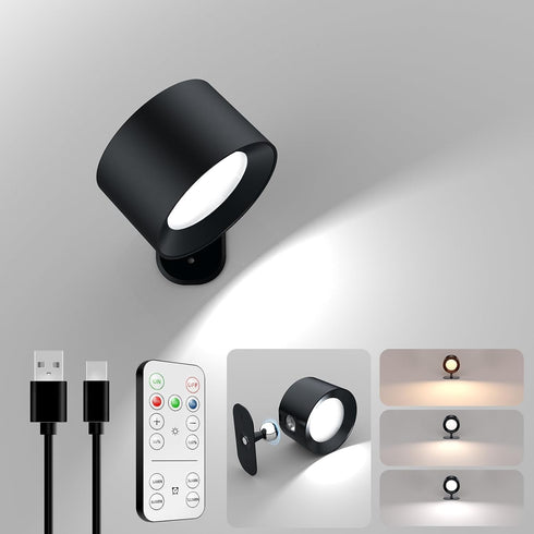 AOMEES Wall Lights Battery Operated Wall Sconce, 3 Color Temperatures & 3
