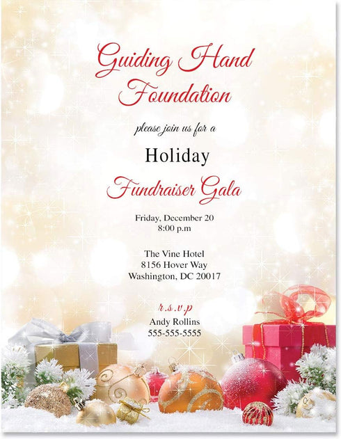 Paperdirect Golden Holiday Magic Winter Christmas Theme Stationery, 25 Sheets, 8.5 x 11 Elegant Premium Writing Paper