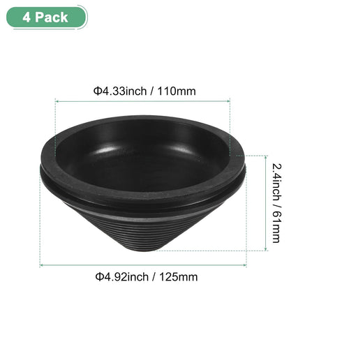 M METERXITY 4-Pack Grommets 120mm Grommets Grommet Rubber for Wiring Flexible Drill Hole Cable Cord Firewall Hole Plug