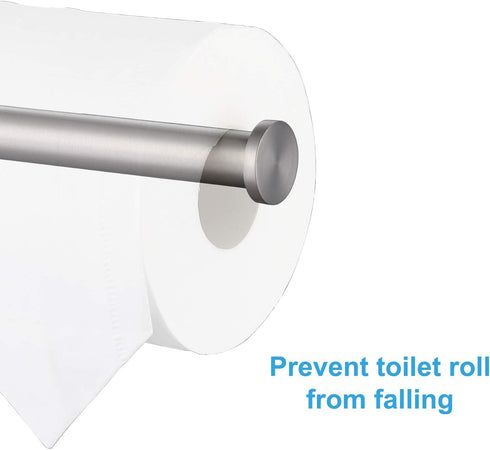 Toilet Paper Holder, SUS304 Stainless Steel Round Size, Brushed Nickel, 2 Pack
