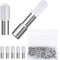 Cerpourt 58 Pcs Shelf Pegs Pins,5mm 1/4 Inch Dual Diameter Metal Shelf Support