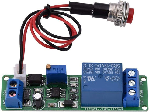 DC 12V Adjustable Timer Delay Turn Off Module, Timing Relay Time Switch 1~10sec