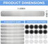 Magnet Bulletin Board 6 Pcs Metal Magnet Boards Frameless Magnetic Stainless Iron Board Strip Display Board with 20 pcs Magnet Memo Strip for Office Home School by CUNQN