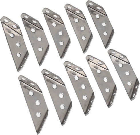 Generic Sets, 90 60 mm 1.6 mm 10-Pack Bracket Stainless Steel Corner Degree Right Angle Brackets L Bracket Firmware
