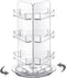 Spiareal Spinning Clear Business Card Holder, 3 Tier Rotating Display Stand for Appointment Cards, Acrylic Stand for