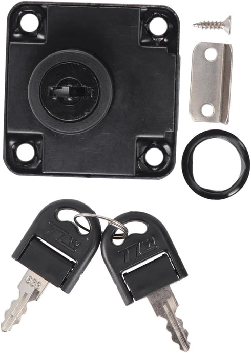 Angoily 2pcs Office Cabinet Lock Zinc Alloy Drawer Lock Keys for File