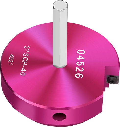 PVC Pipe Reamer with 3-Inch Head, PVC Fitting Saver, 3/8-Inch Hex Shaft for 3" Schedule 40 PVC CPVC ABS Pipe