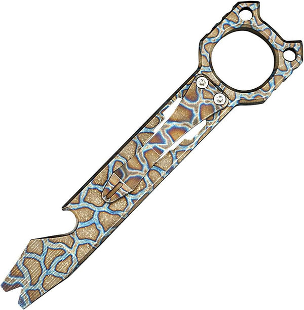 LIPOUD Twosun Titanium Pry Bar EDC Pry Tool Bottle Opener Outdoor Multifunctional Prybar
