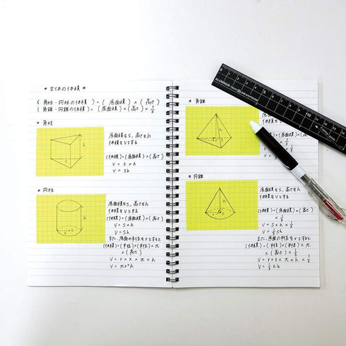 Yamato NRK-50CH-LH Sticky Notes, Memoc Roll Tape, Grid Type Notebook, 2.0 inches Wide, Cutter Included